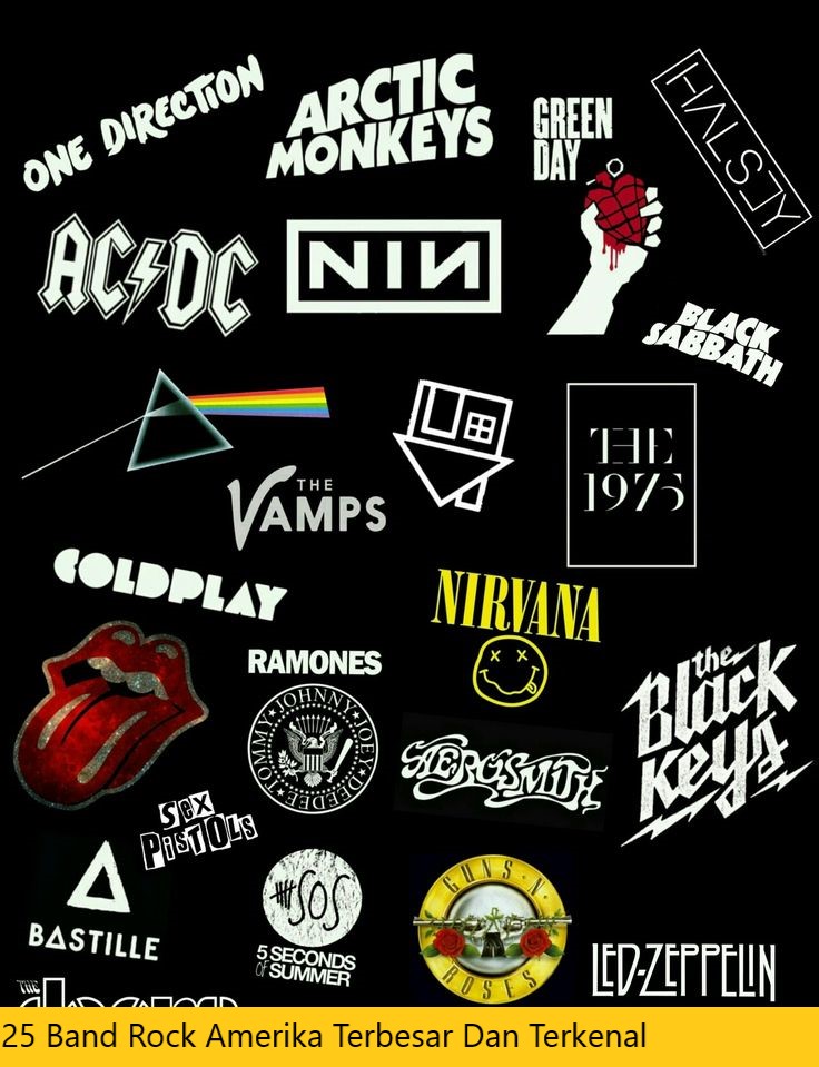 25 Band Rock Amerika Terbesar Dan Terkenal