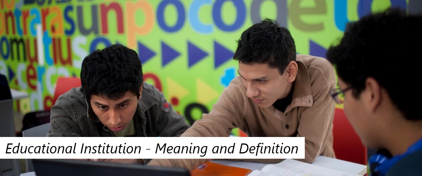 Educational Institution - Meaning and Definition