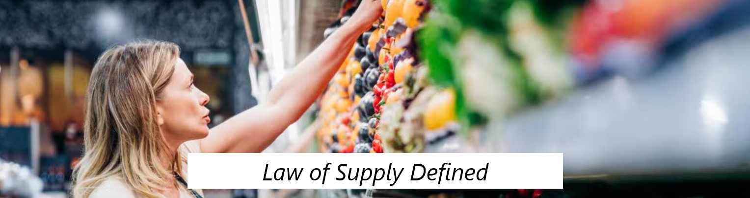 Law of Supply Defined